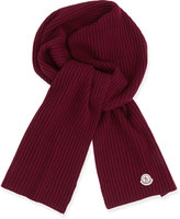 Thumbnail for your product : Moncler Men's Cashmere Ribbed Scarf, Burgundy