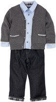Thumbnail for your product : Wendy Bellissimo Caridigan, Jeans, & Shirt Set (Baby Boys)