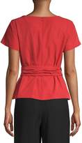 Thumbnail for your product : Max Mara Weekend Bow Short-Sleeve Top
