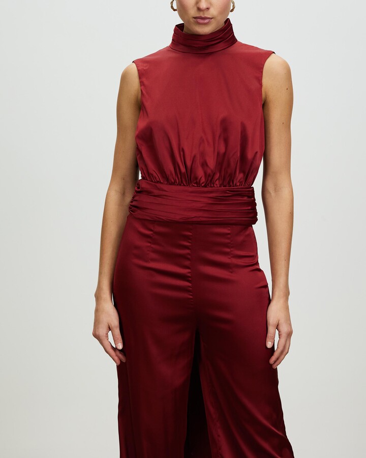 high neck evening top