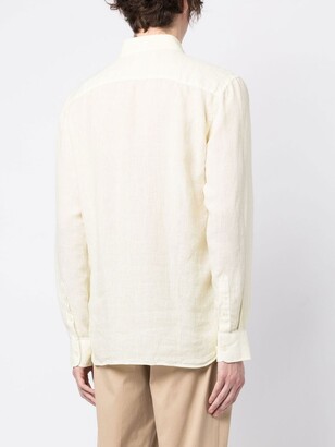 120% Lino Long-Sleeve Linen Shirt