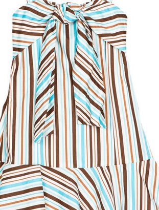 Helena Girls' Tie-Accented Striped Dress
