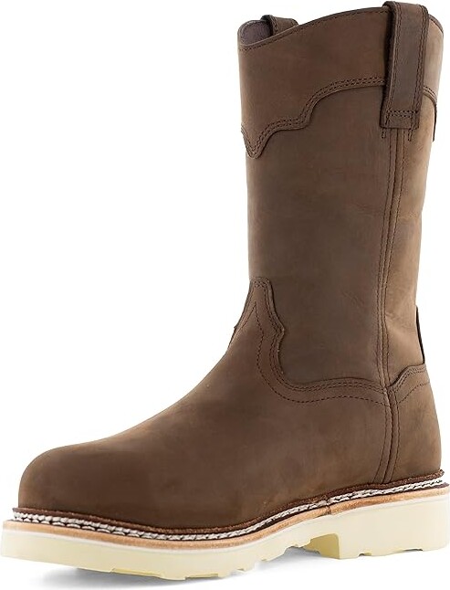 Frye The Safety-Crafted Wellington Boots Men's Work Boots Dark Brown : 6.5 M Leather