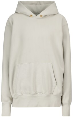 LES TIEN Ombre cotton fleece hoodie