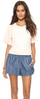 Thumbnail for your product : Robert Rodriguez Lace Illusion Baseball Top