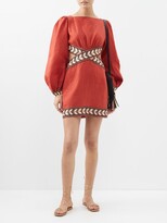 Thumbnail for your product : Johanna Ortiz Time Gone By Side-cutout Linen Mini Dress