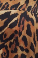 Thumbnail for your product : Escada Leopard Print Ruffled Silk Blouse