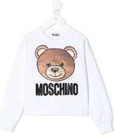 Thumbnail for your product : MOSCHINO BAMBINO TEEN beaded Teddy Bear T-shirt
