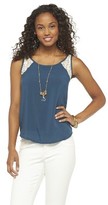 Thumbnail for your product : Mossimo Lace Trim Tank