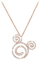 Thumbnail for your product : Disney Diamond Swirl Mickey Mouse Necklace 18K
