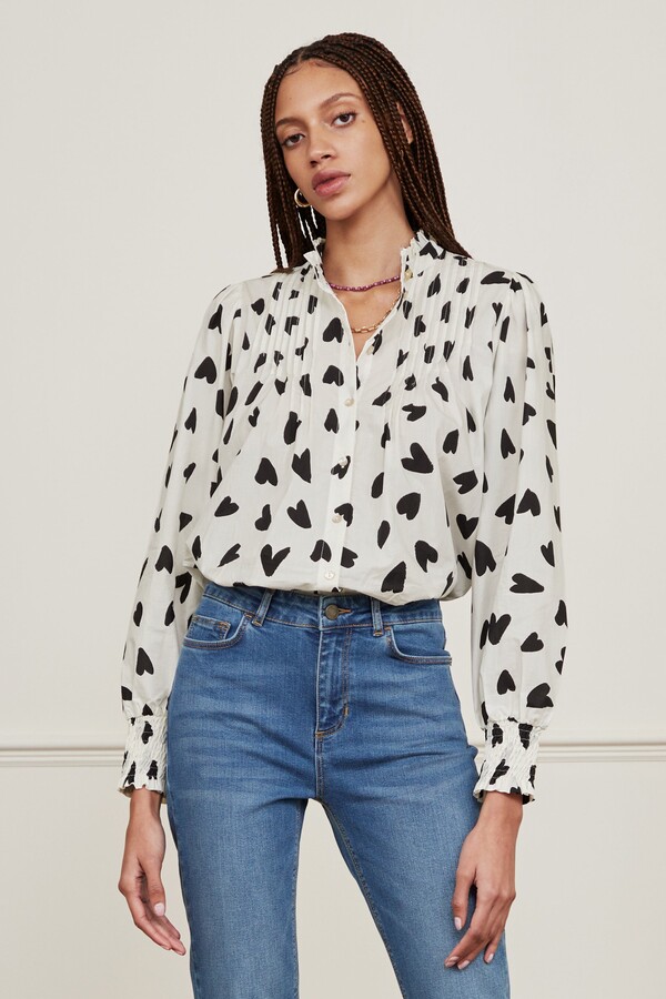 Fabienne Chapot Lucky Pop Blouse - ShopStyle Button Down Shirts