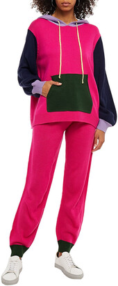 Olivia Rubin Color-block knitted track pants