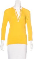 Thumbnail for your product : Tory Burch Contrast-Trimmed Henley Top