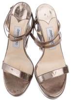 Thumbnail for your product : Jimmy Choo Metallic Platform Wedges