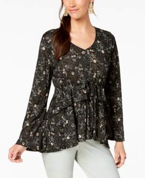 Style&Co. Style & Co Printed Babydoll Top, Created for Macy's