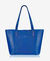 Thumbnail for your product : GiGi New York Teddie Tote Cobalt Embossed Python