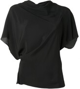 Thumbnail for your product : Rick Owens Asymmetric Draped Detail Top