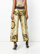 Thumbnail for your product : Versace Baroque print silk trousers