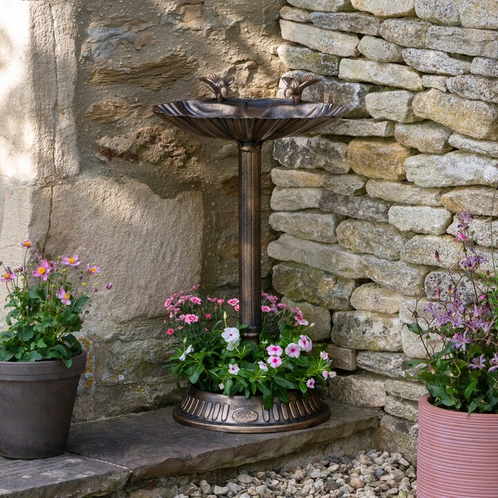 Dunelm Bronze Bird Bath Bronze ShopStyle Garden Decor