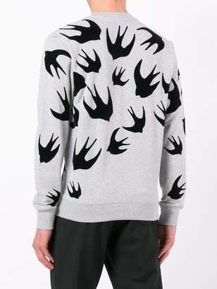 McQ swallow print sweatshirt