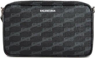 Balenciaga Red Quilted Leather B Camera Bag at FORZIERI