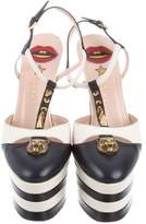 Thumbnail for your product : Gucci 2016 Angel Studded Platform Pumps