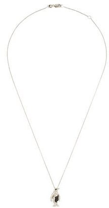 Roberto Coin Diamond & Sapphire Penguin Necklace
