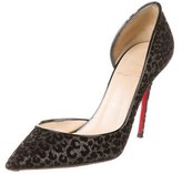 Thumbnail for your product : Christian Louboutin D'Orsay Pumps Grey
