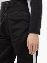 Thumbnail for your product : BOLT X EDIE Quilted-knee High-rise Cotton Trousers - Black