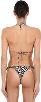 Thumbnail for your product : Reina Olga Love Leopard Print Triangle Bikini Top