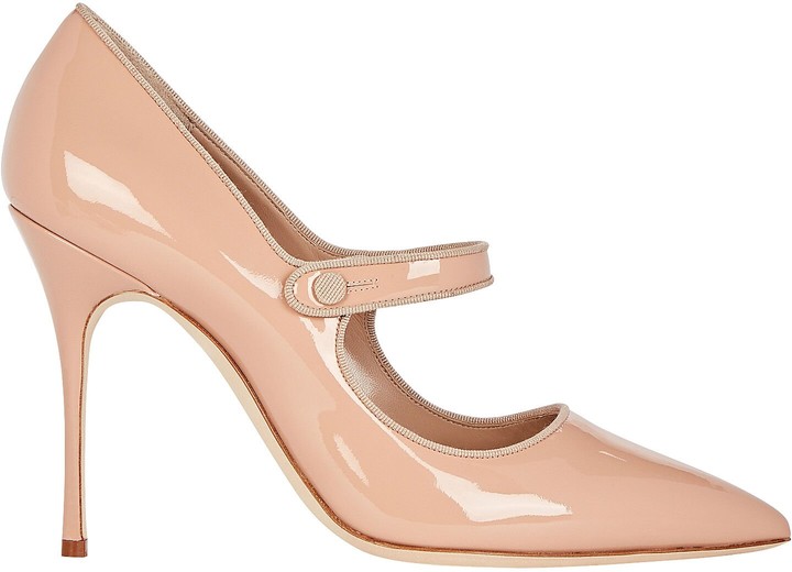 beige mary jane shoes