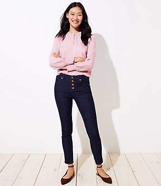 loft button fly jeans