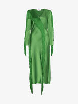 Diane Von Furstenberg Side Slit Fringe Dress