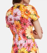 Thumbnail for your product : Dolce & Gabbana Floral stretch-silk midi dress