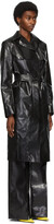 Thumbnail for your product : Kwaidan Editions Black Rubberized Belted Coat