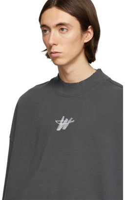 we11done Grey WD Logo Sweater