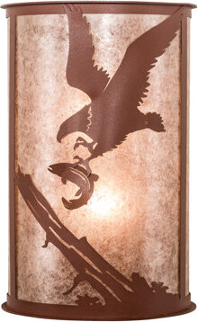 Loon Peak Peatman Strike of the Eagle 2-Light Flush Mount