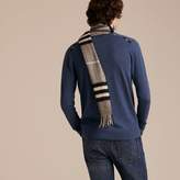 Thumbnail for your product : Burberry Check Jacquard Detail Cashmere Sweater