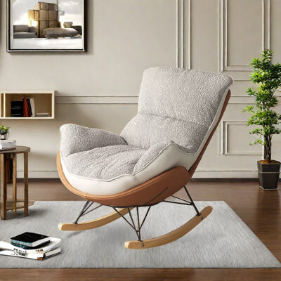 Comfort Zone Furniture.e Modern Double-sided Fabric Rocking Chair Rocking Chair