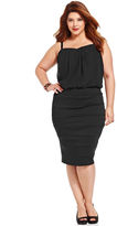 Thumbnail for your product : Trixxi Plus Size Sleeveless Blouson Midi Dress