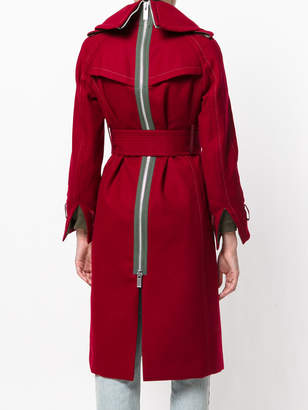 Sacai military belted coat