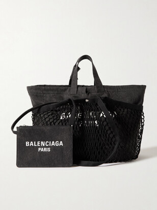 Balenciaga 24/7 Medium Printed Cotton-canvas And Mesh Tote