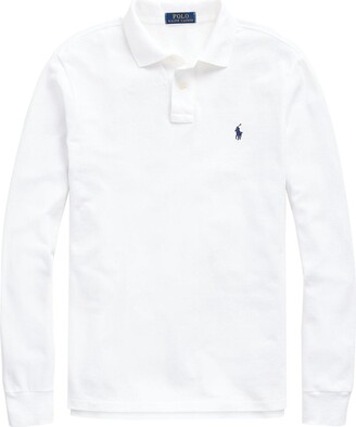 Polo Ralph Lauren Logo Embroidered Long-Sleeve Polo Shirt