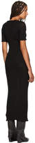 Thumbnail for your product : MM6 MAISON MARGIELA Black Fitted Thin Rib Dress