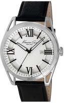 Thumbnail for your product : Kenneth Cole New York Layered Dial Leather Strap Watch, 44mm