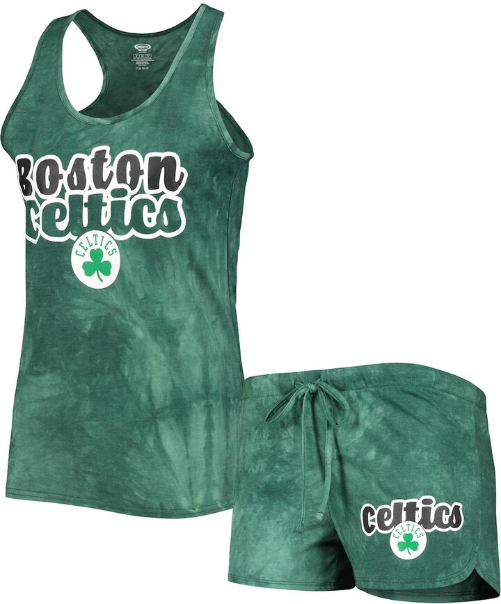 Men's Mitchell & Ness Kelly Green Boston Celtics Throwback Wordmark Satin Full-Snap Raglan Jacket Size: Small