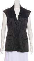 Thumbnail for your product : MICHAEL Michael Kors Satin Cap Sleeve Blazer Black Satin Cap Sleeve Blazer