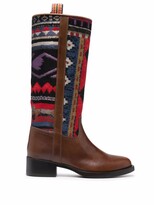 Thumbnail for your product : Etro Geometric Pattern Panelled Boots