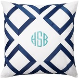 Thumbnail for your product : Pottery Barn Teen Lattice Monogram Pillow Cover, 18&quotx18&quot, Black