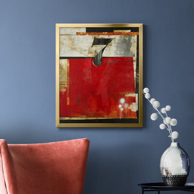 Wrought Studio Lucky No. 7 Premium Framed Canvas - Ready to Hang